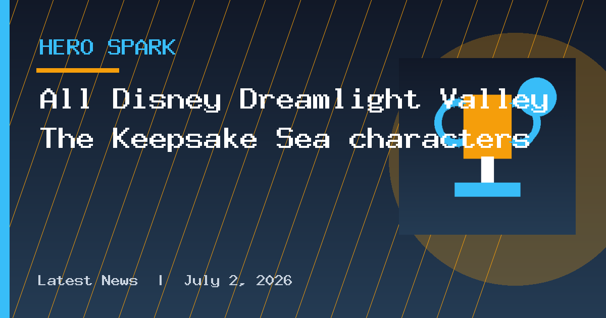 All Disney Dreamlight Valley The Keepsake Sea characters