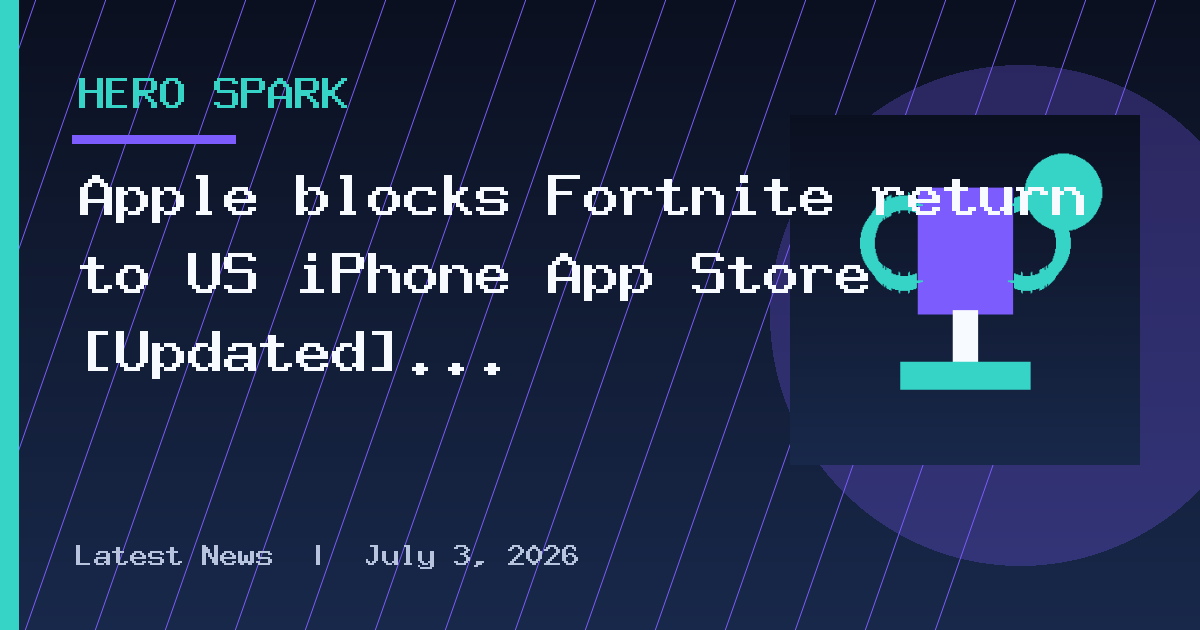 Apple blocks Fortnite return to US iPhone App Store [Updated]