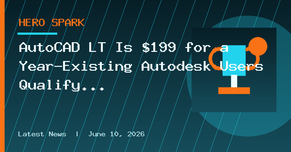 AutoCAD LT Is $199 for a Year—Existing Autodesk Users Qualify Too