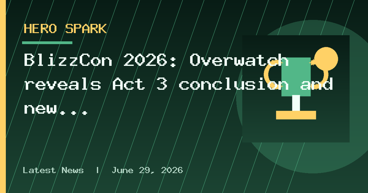 BlizzCon 2026: Overwatch reveals Act 3 conclusion and new support hero Doctrine