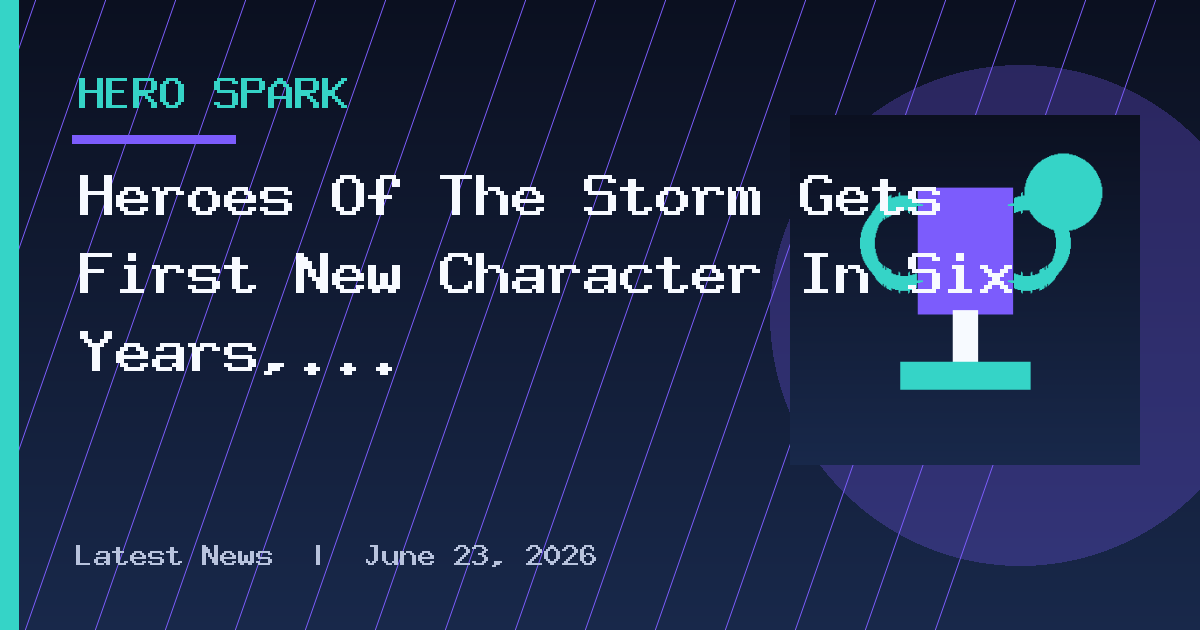 Heroes Of The Storm Gets First New Character In Six Years, Arriving Later This