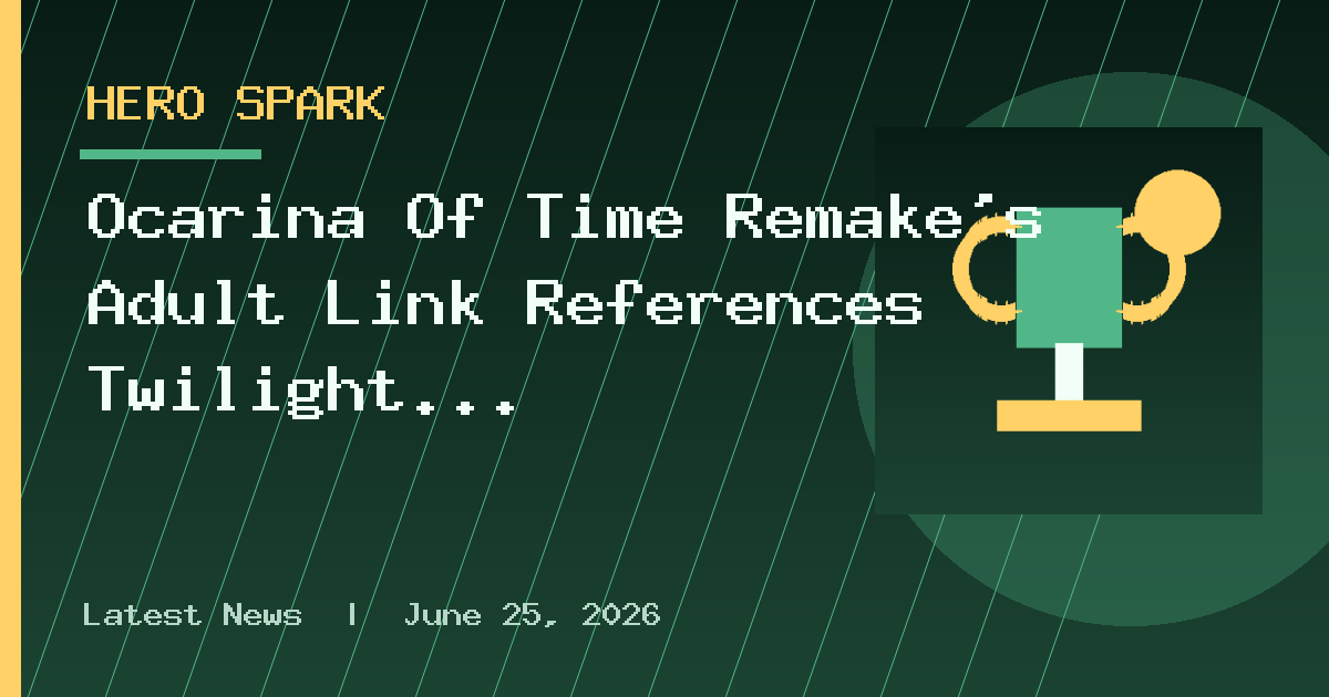 Ocarina Of Time Remake's Adult Link References Twilight Princess