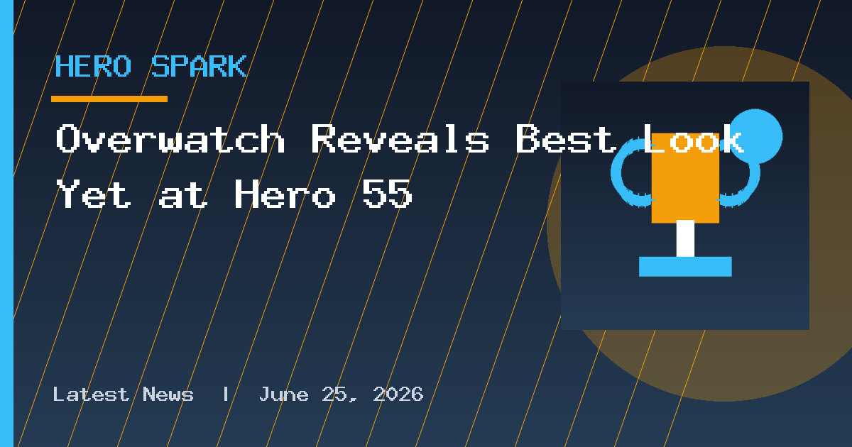 Overwatch Reveals Best Look Yet at Hero 55