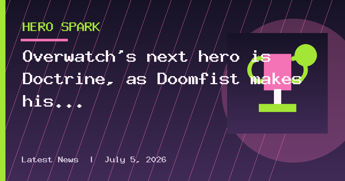 Overwatch's next hero is Doctrine, as Doomfist makes his storyline return