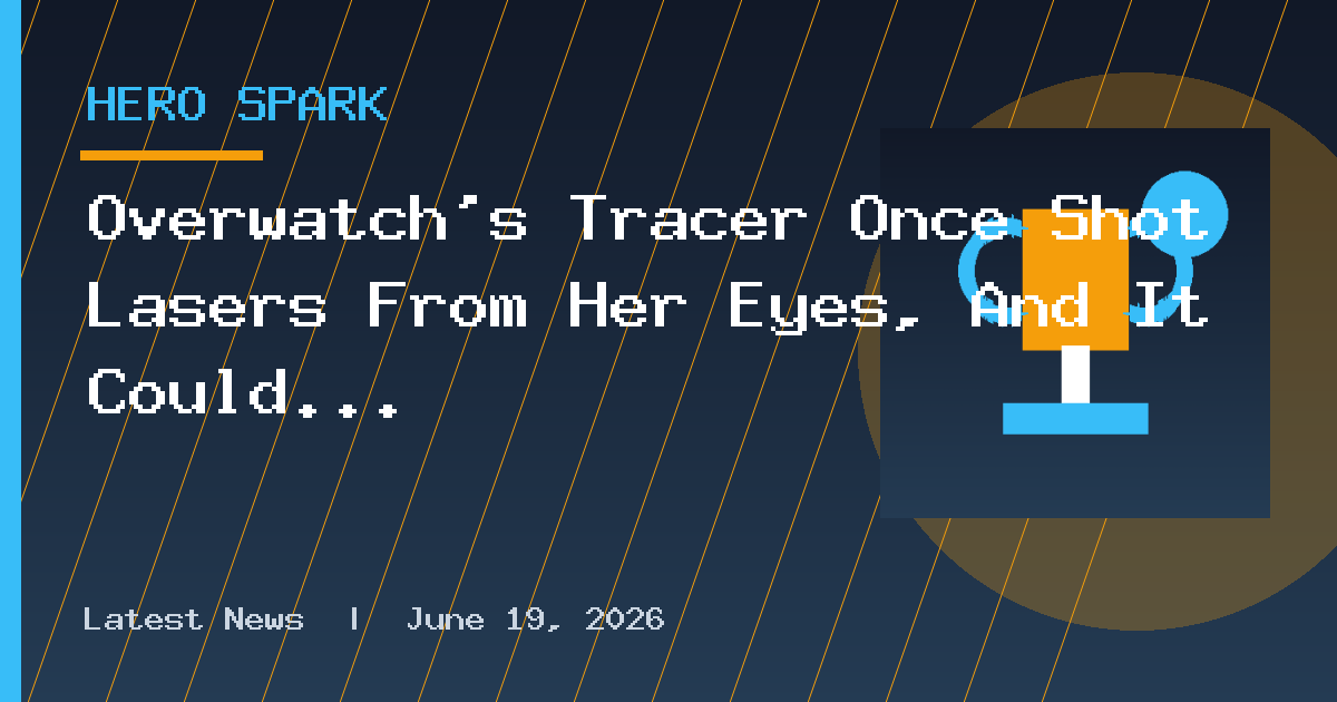 Overwatch’s Tracer Once Shot Lasers From Her Eyes, And It Could Happen Again